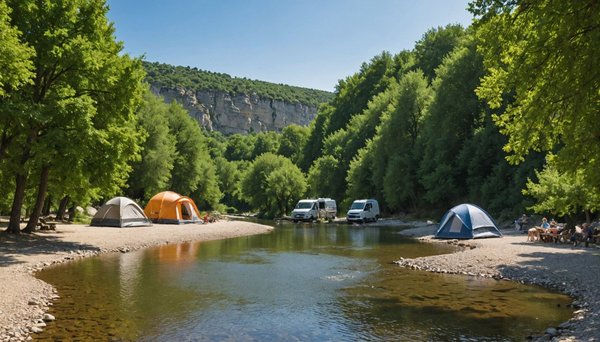 Découvrez le camping idéal pour accéder au bord de rivière d'ardèche